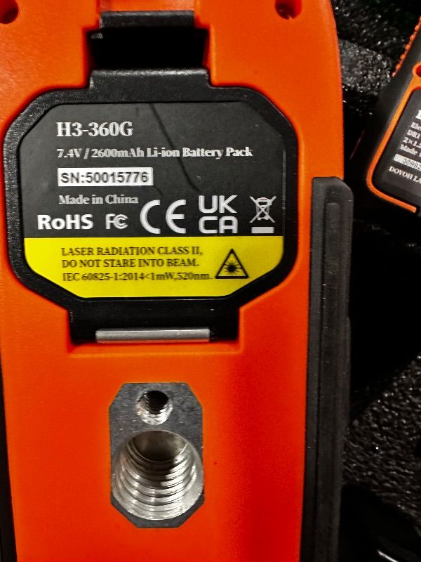 Photo 1 of DOVOH Outdoor Laser Level with Receiver : Daylight High Visibility Laser Level 360 Self Leveling Up To 400ft Long Range 110mw High Power Green with Detector Outside Construction Landscaping, H3-360G