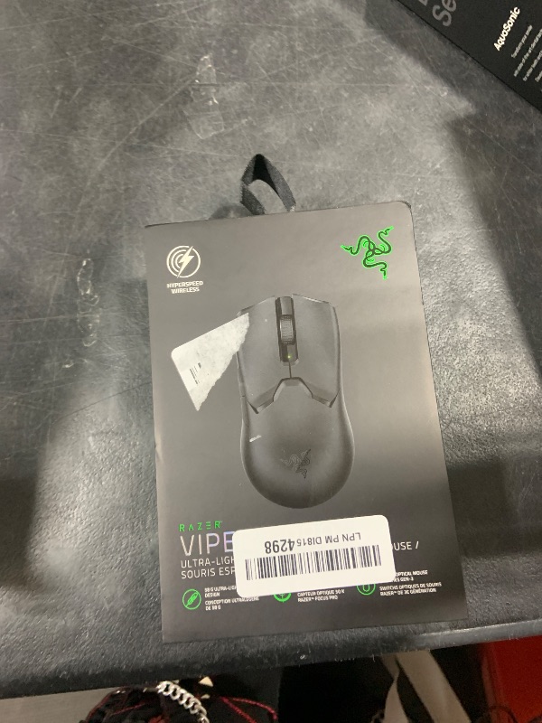 Photo 2 of Razer Viper V2 Pro HyperSpeed Wireless Gaming Mouse: 58g Ultra Lightweight - Optical Switches Gen-3-30K DPI Optical Sensor w/On-Mouse Controls - 90 Hour Battery - USB Type C Cable Included - Black