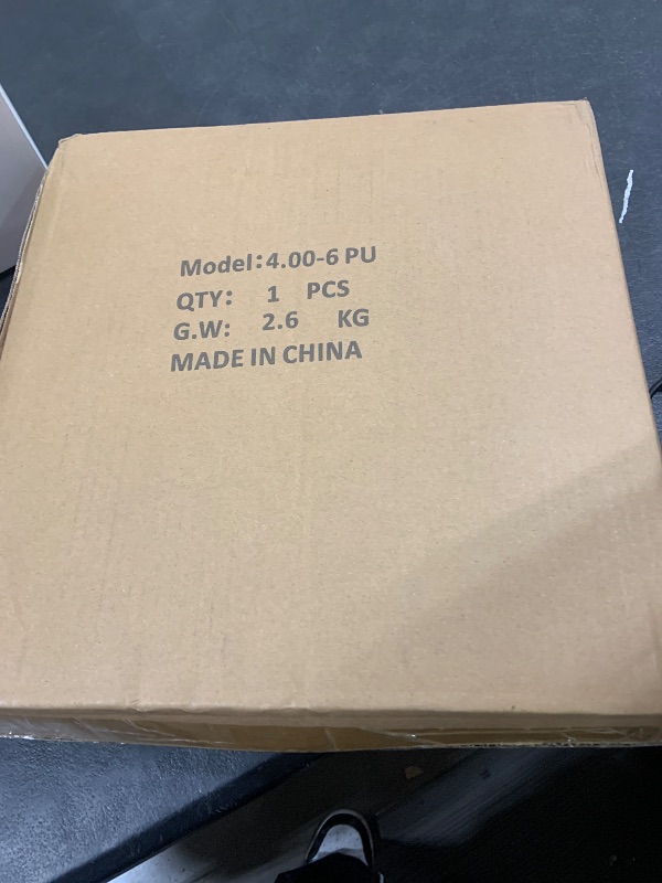 Photo 1 of Taifa 1 PC 13 Inch Rubber Solid Flat Free Replacement Tires and Wheels 4.00-6 with 5/8'' Axle Bore Hole, Air Less Wheel for Wheelbarrow/Wagon/Hand Truck/Trolley/Garden Scooter etc.