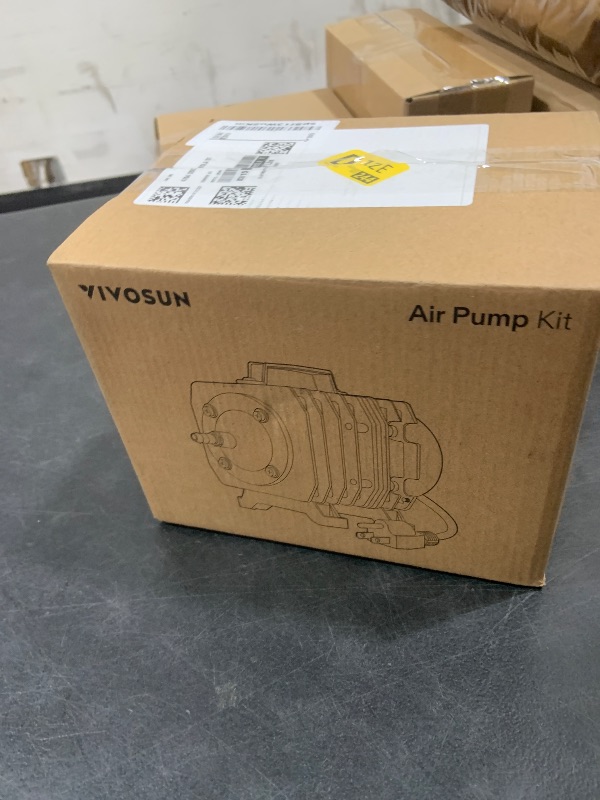 Photo 1 of VIVOSUN Air Pump Kit, with 40 W 1110 GPH Commercial Air Pump, 8-Way Splitter, 2 Pcs Air Stones, 25 ft Air Tubing, 2 Pcs Check Valves, for Aquarium, Fish Tank & Hydroponics