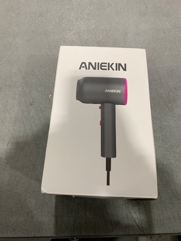 Photo 1 of ANIEKIN Hair Dryer, 1875 Watts Fast Drying Blow Dryer with Diffuser and Concentrator, Compact Lightweight Hair Dryer for Women and Men