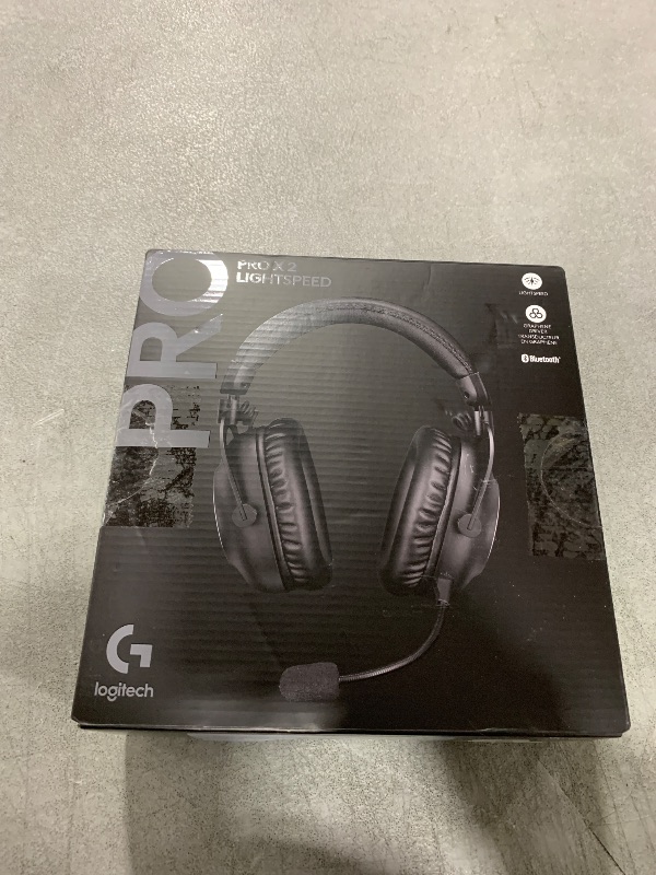 Photo 2 of Logitech G PRO X 2 Lightspeed Wireless Gaming Headset: Detachable Boom Mic, 50mm Graphene Drivers, DTS:X Headphone 2.0—7.1 Surround, Bluetooth/USB/3.5mm Aux, for PC, PS5, PS4, Nintendo Switch - Black