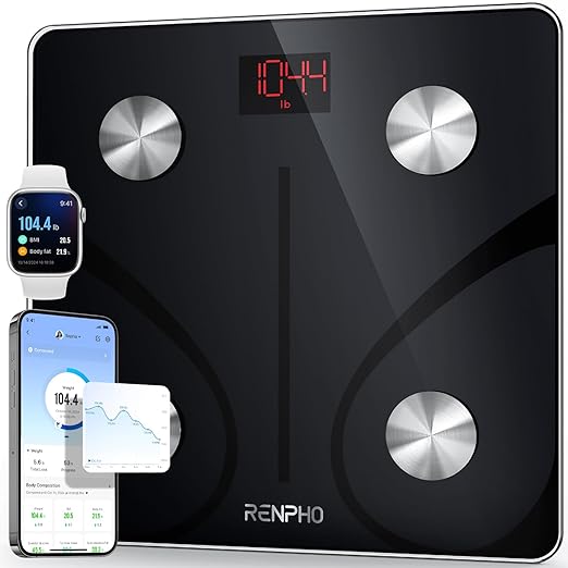 Photo 1 of RENPHO Wi-Fi Scale for Body Weight, FSA HSA Store Eligible Bluetooth WiFi Body Fat Scale Tracks 13 Metrics, Smart Digital Bathroom Scale That Automatically Identifies