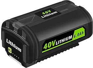 Photo 1 of BATINO 40 V 6.0 Ah OP4060A lithium-ion battery for Ryobi 40 volt collection, replacement batteries compatible with OP4040 OP4050A OP4015 OP40261