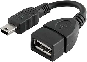 Photo 1 of Mini USB Male to USB 2.0 Female Host OTG Adapter Cable
