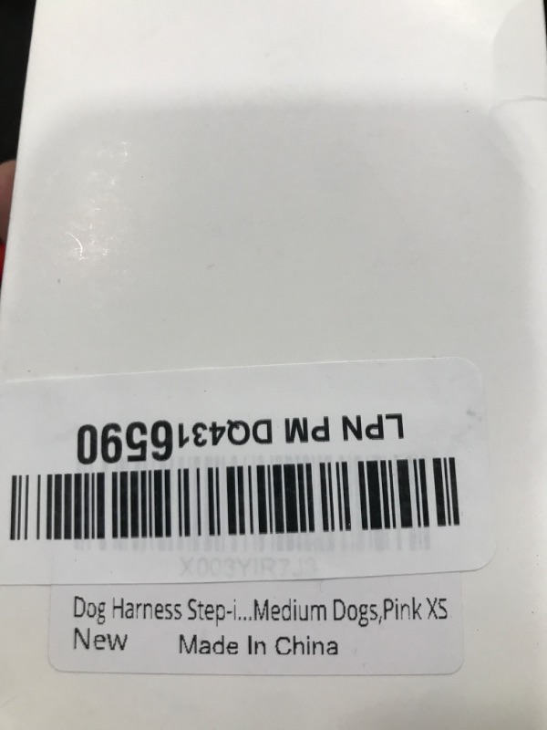 Photo 2 of BOOMIBOO Dog Harness with Leash Set, No Pull Adjustable Reflective Step-in Puppy Pet Vest Harnesses for Small Medium Large Dogs and Cats,Pink XS