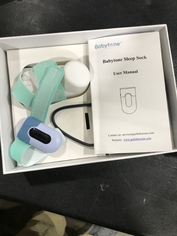 Photo 3 of Babytone Baby Sleep Monitor, Smart Baby Sock Tracking Heart Rate, Oxygen Level and Movement, Wearable Infant Foot Monitor with APP Bluetooth for 0-36 Months Newborn