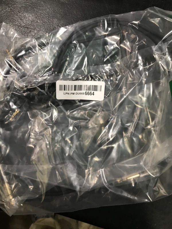 Photo 1 of 3.5mm to 6.35mm Stereo Audio Cable 4 Feet (2 Pack), 1/4 to 1/8 inch Headphone Cable Jack, Hi-Fi Sound, Gold Plated Connectors, OFC Core, Black Cable (with 5 pcs Cable Ties)