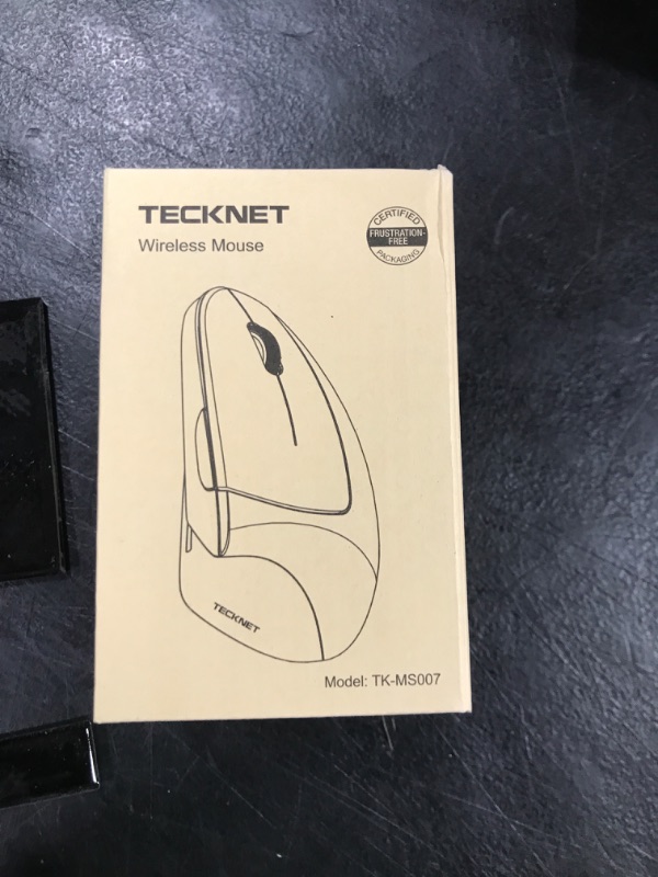Photo 1 of TECKNET Ergonomic Mouse, Wireless Bluetooth Vertical Mouse, 4800 DPI Silent Mouse with 6 Adjustable DPI Levels, 2.4GHz Optical Mouse, 6 Buttons Wireless Mouse for Laptop, Desktop, PC, MacBook