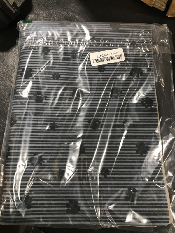 Photo 1 of Drymate Original Cat Litter Mat, Contains Mess from Box, Protects Floors, Urine-Proof, Machine Washable, Soft on Kitty Paws, Absorbent, Waterproof (USA Made, Recycled Content) (20”x28”)(GreyStripePaw)