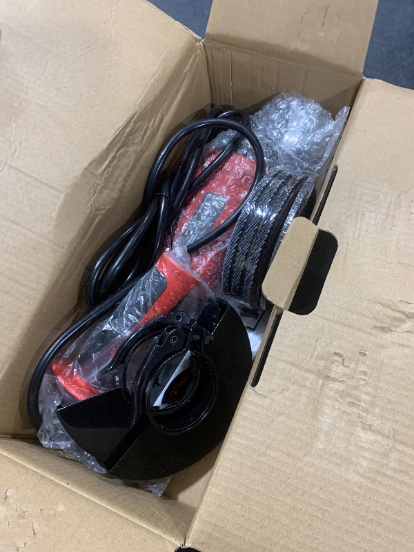 Photo 1 of 7.5Amp 4-1/2 Inch 12000 RPM Angle Grinder with 2 Guards, 3 Cutting Wheels, 3 Discs, Non-Slip Handle and Carbon Brush for Metal and Wood