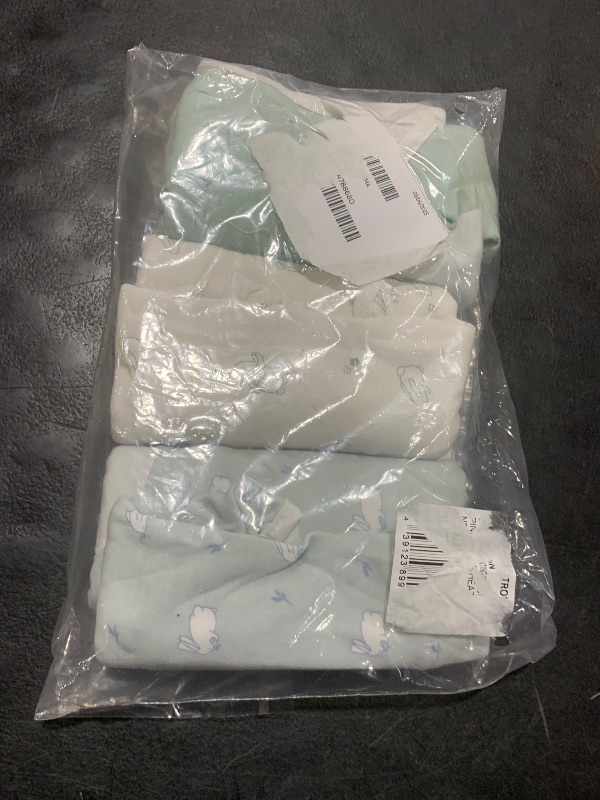 Photo 1 of 3-Pack Organic Baby Swaddle Sleep Sacks - Swaddles for Newborns, Infant 0-3 Months, Baby Girls, Boys, Soft & Snug Newborn Sleep Sack, Nursery Swaddling Blankets, Velcro Closure (Bunnies)