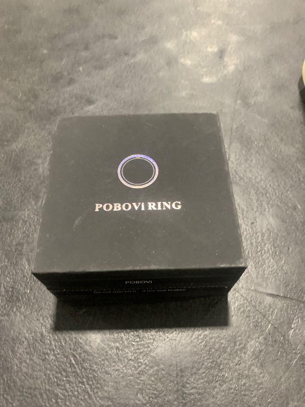 Photo 2 of POBOVi Smart Ring - Sleep/Stress/HR Tracker - Size First with Sizing Kit - Up 5-7 Days Battery Life - Using Wireless Charging Case - No APP Subscription - iOS/Android Compatible (Gold, Size 7)