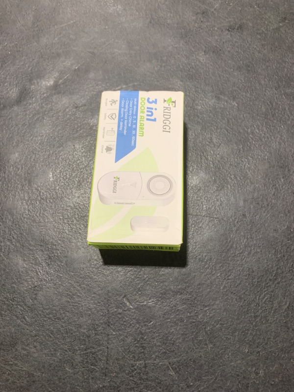 Photo 1 of 3in1 Alarm - Door Ajar Alarm, Door Chime with Delay, 0/5/10/30/60 Seconds, 2/5 Minutes, Close Door Reminder, 80 to 120 dB, Time Delay Alert When Left Open for Freezer, Home, Shop. (White)