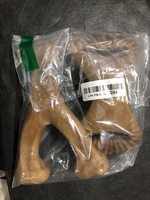 Photo 2 of Benebone 2-Pack Wishbone/Dental Durable Dog Chew Toys, Real Bacon, Made in USA, Large