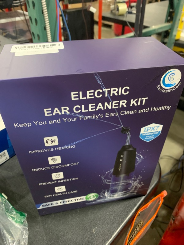 Photo 1 of Ear Cleaner - Electric Ear Wax Removal Kit Ear Flushing Kit for Adults, Safe DIY Water Powered Ear Cleaner, Earify Impacted Earwax Removal Tool Ear Washer for Humans Ear Care Products