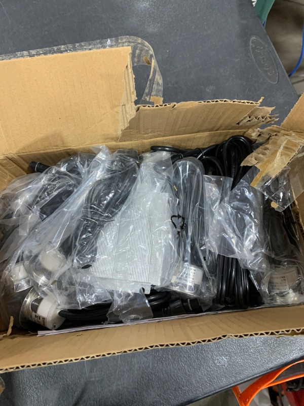 Photo 1 of QACA 20pcs Low Voltage LED Deck Lights Kits Multi-Color RGB Stainless Steel Waterproof Outdoor Recessed Wood Decoration Lamps Landscape Pathway Patio Step Stairs LED In-ground Lighting(Silver Border)