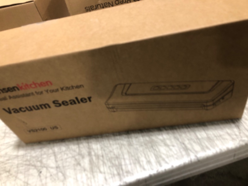 Photo 1 of [Updated 2025] Bonsenkitchen Vacuum Sealer Machine + 40 Vacuum Bags, Fast-Compact/Multi-Functional Food Vacuum Sealer with External Vacuum System, Silver