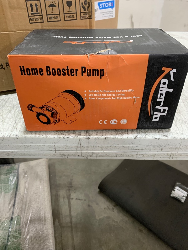Photo 1 of 120W Water Pressure Booster Pump 115VAC,396 GPH,21.7 PSI Household Automatic Home Booster Pump with Water Flow Switch for Home Kitchen Bathroom Irrigation(H15GR-15)