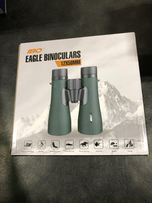 Photo 1 of 12x50 UHD Binoculars for Adults High Powered with Upgraded Phone Adapter - Large View, Lightweight, IPX7 Waterproof - Binoculars for Hunting Bird Watching Travel Cruise