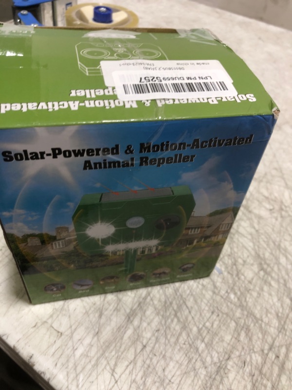 Photo 2 of 4pack  Repellent for Yard Cat Repellent Outdoor Waterproof Solar Ultrasonic Animal Repellent with Flash Light Motion Sensor to Keep Squirrel Coyote Raccoon Rabbit Dog Out of Garden Farm