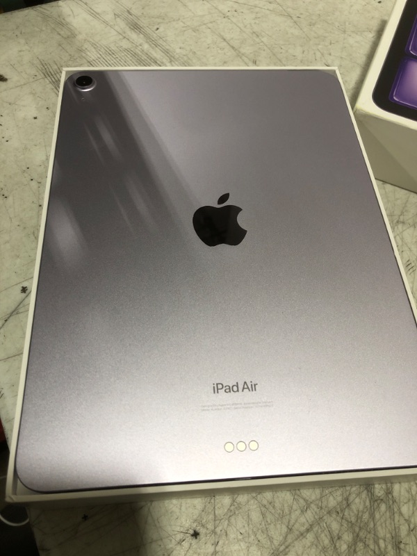 Photo 4 of Apple iPad Air 11-inch (M2): Built for Apple Intelligence, Liquid Retina Display, 256GB, 12MP Front/Back Camera, Wi-Fi 6E, Touch ID, All-Day Battery Life — Purple