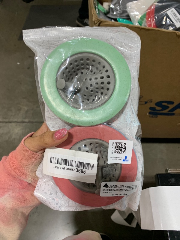 Photo 1 of CORNERJOY 4 PCS Silicone Kitchen Sink Strainer,Large Wide Rim 4.5" Diameter