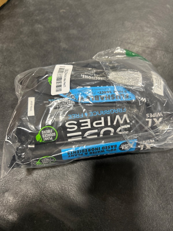 Photo 1 of  2 PACK ONLY DUDE Wipes - Flushable Wipes - 2 Pack, 144 Wipes - Unscented Extra-Large Adult Wet Wipes - Vitamin-E & Aloe - Septic and Sewer Safe