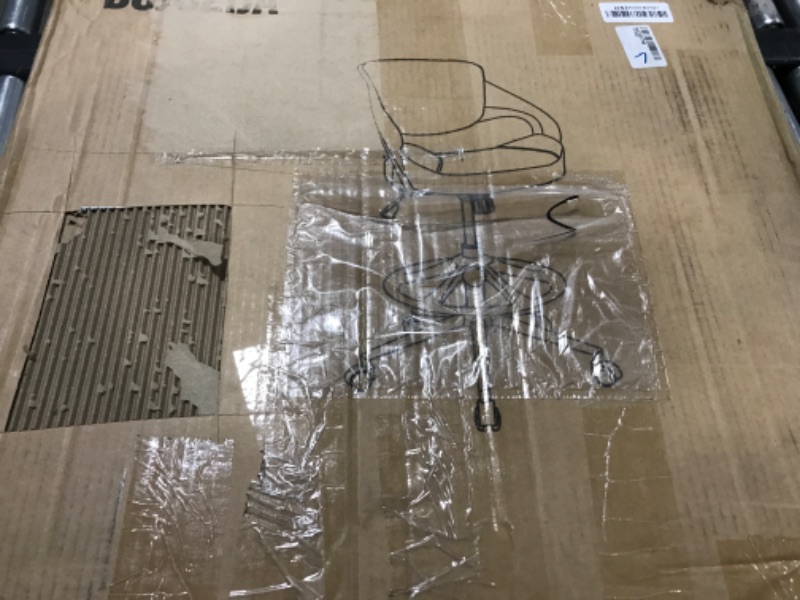 Photo 1 of BOJUZIJA Ergonomic Drafting Chair,Standing Computer Desk Chair,Foot Ring,Lumbar Support,Swivel Task Chair - White