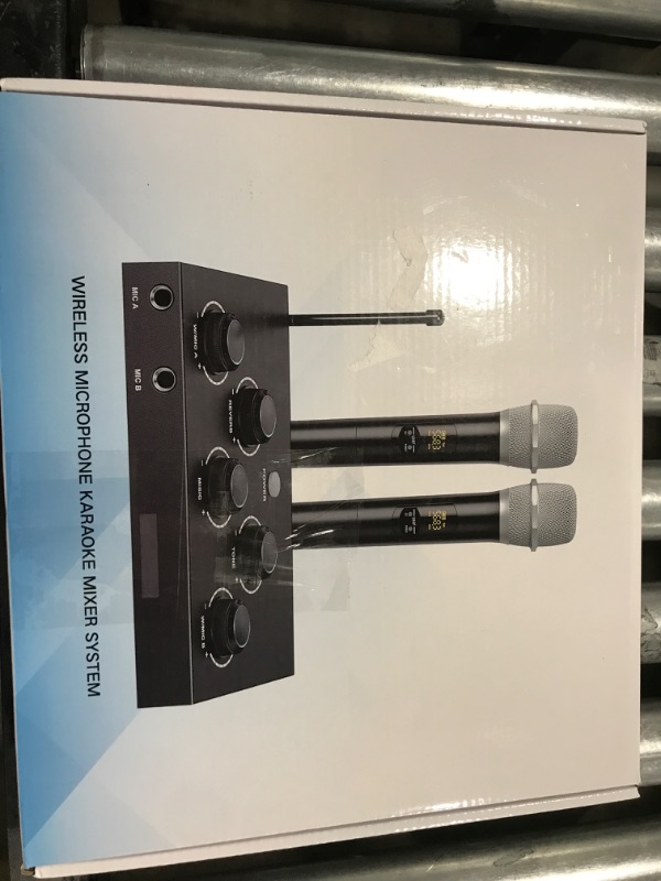 Photo 1 of Wireless Karaoke System, Portable Karaoke Microphone Mixer with 16 Channels UHF Wireless, Optical AUX Microphone Speaker for Smart TV, PC, Amplifier, Speaker, KTV