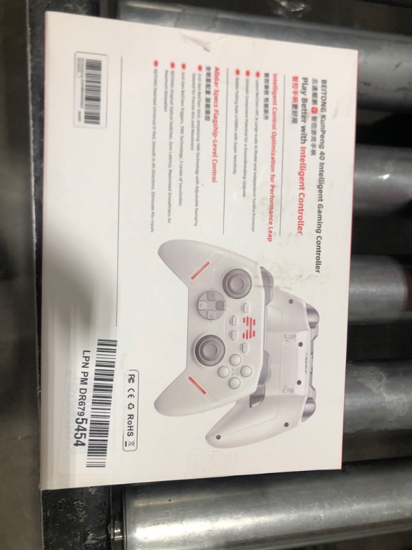 Photo 1 of BEITONG KP40 Wireless Controller with 1000Hz Polling Rate, Dual TMR Tension Adjustable Joysticks & TMR Triggers Controller for PC/NS/Mobile with Optical Buttons PC Gaming Controller
