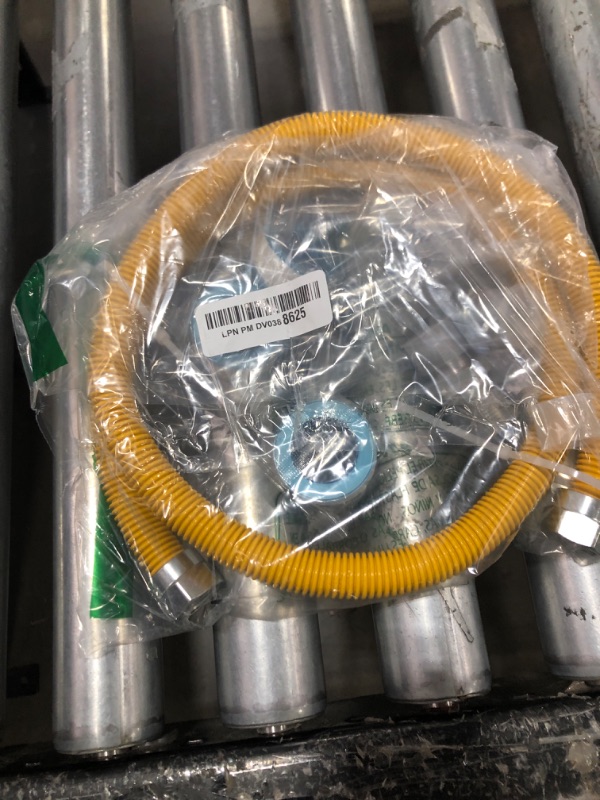 Photo 1 of 48" Gas Dryer Hose Kit,Stainless Steel Stove Gas Line with Connector 1/2" MIP 1/2"FIP 3/4"MIP Fitting,5/8" OD(1/2" ID) Gas Connector Kit for Stove,Gas Stove, Dryer,Water Heater-by MIFLUS