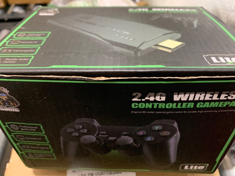 Photo 1 of Upgrade Wireless Retro Game Console Stick, ZeroStory Retro Video Game Console Stick Built in 20000+ Games with 15 Emulators, 4K HDMI Output with 2 2.4G Wireless Controllers (64GB Memory Card)