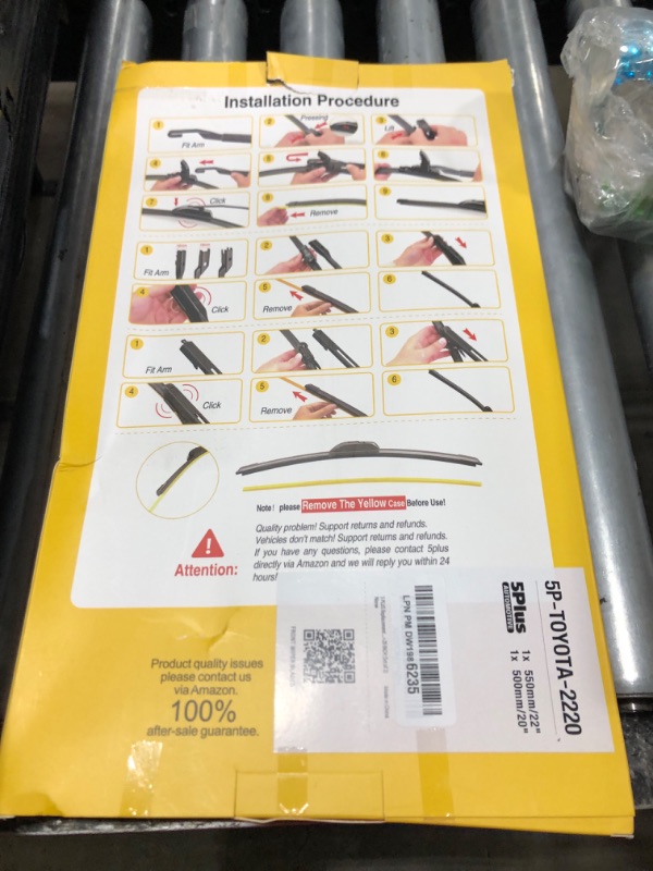 Photo 1 of 22"+20" Windshield Wiper Blades Replacement For Toyota Tacoma 2020-2016 4Runner 2009-2003 86 2020-2017 /Chevrolet Camaro 2020-2016 Corvette 2019-2014 Malibu 2008-2004 Epica 06-04 +More(Set of 2)