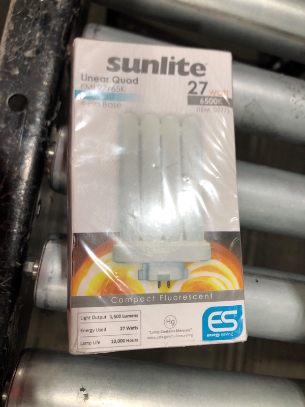 Photo 1 of Diodesy FML27/30K/2PK Fluorescent 27W 3000K Warm White Quad Tube FML CFL Plugin Light Bulbs, 4-Pin GX10Q-4 Base, 3000K-Warm White 2 Pack