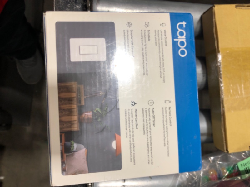 Photo 1 of TP-Link Tapo Matter Smart Light Switch: Voice Control w/Siri, Alexa & Google Home | UL Certified | Timer & Schedule | Easy Guided Install | Neutral Wire Required | Single Pole | Tapo S505(2-Pack)