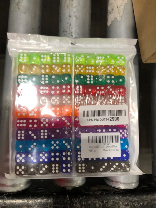 Photo 1 of Rerdeim 110 Pieces Dice Set, Colored Game Bulk Dices, Colorful Dices, 6 Sided Dice for Classroom Teaching, Board Game, Playing, Rolling, Small Six Sided 11 Color Red, Yellow, Blue, Green and More