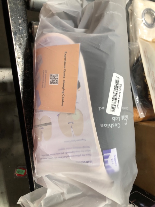 Photo 1 of C CUSHION LAB Extra Dense Lumbar Pillow - Patented Ergonomic Multi-Region Firm Back Support for Lower Back Pain Relief - Lumbar Support Cushion with Strap for Office Chair, Car, Sofa, Plane - Black