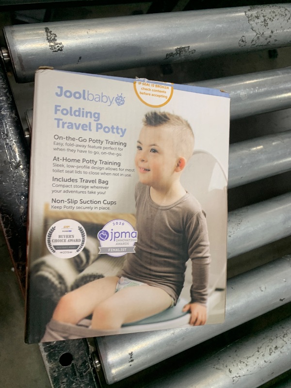 Photo 1 of Jool Baby Folding Travel Potty Training Seat for Toddlers, Fits Round & Oval Toilets, Non-Slip Suction Cups, Includes Free Travel Bag (Aqua)