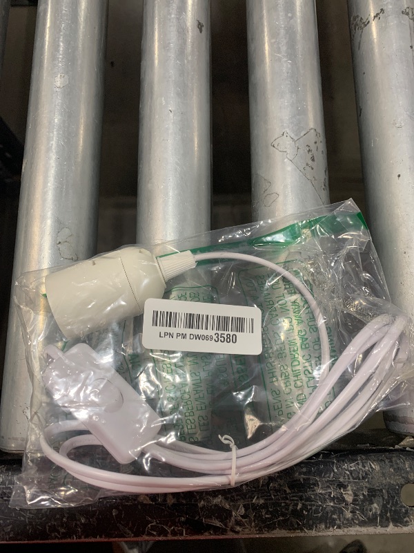 Photo 1 of 6Ft White Extension Cord, Outlet Power Strip?Extension Hanging Lantern Cord?On/Off Button Pendant Lighting(4p