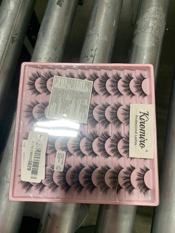 Photo 1 of 20 Pairs Lashes Wispy Faux Mink Lashes 15mm Cat Eye False Eyelashes Natural Look 3D Volume C-Curl Strip Lashes Pack by Kiromiro