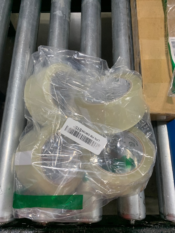 Photo 1 of Duck Brand Standard Packaging Tape Refills - 4 Extra Long Rolls of Clear Packing Tape - Shipping, Mailing and Moving Supplies - 3" Core - 1.88 Inch x 100 Yards, Clear (240593)