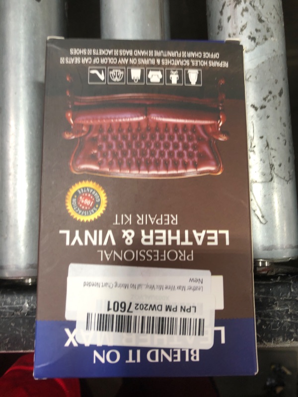 Photo 1 of Leather Max Wine Mix Vinyl and Leather Repair Kit - for Your Furniture, Jacket, Sofa, Car Seat, Boots, Easy Instructions to Match Colors, Restore Any Material No Mixing Chart Needed
