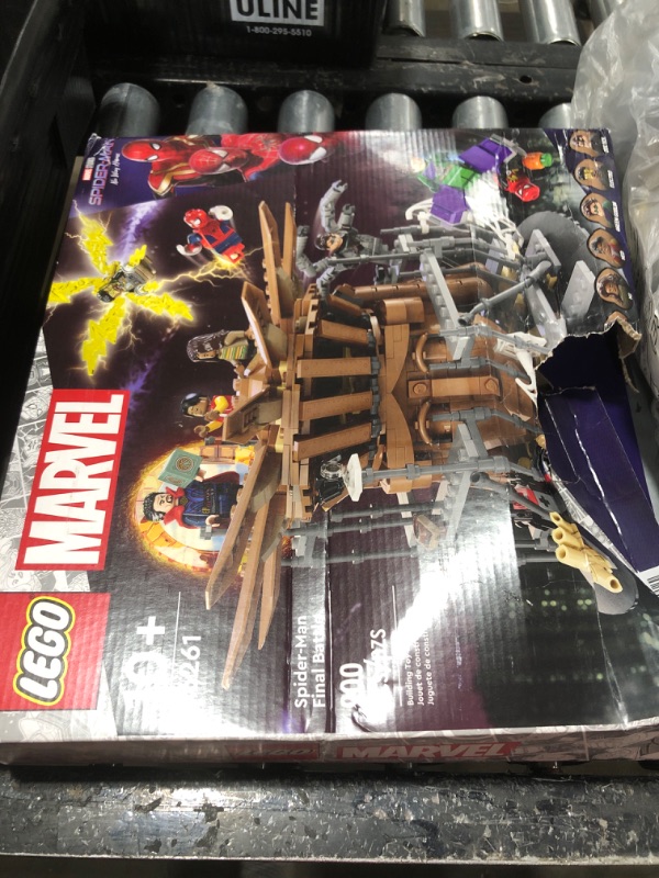 Photo 1 of LEGO Marvel Spider-Man Final Battle Building Toy Set, Marvel Collectible Based on The Climax of The Spider-Man: No Way Home Movie, Multiverse Marvel Playset with 3 Versions of Spider-Man, 76261
