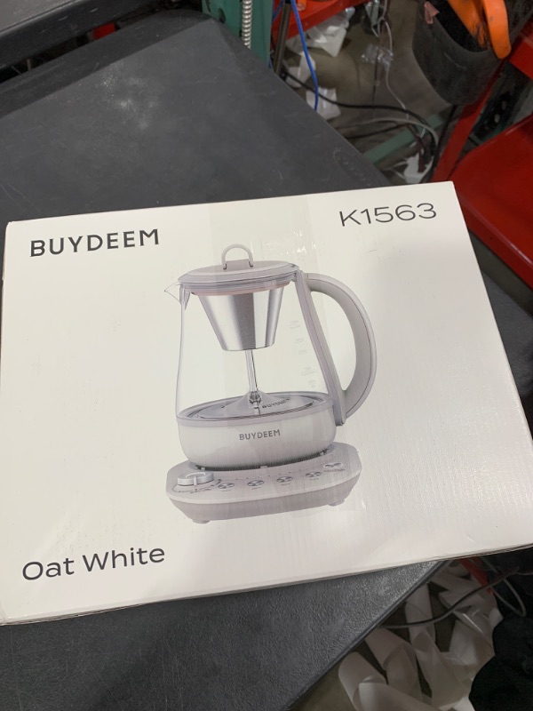 Photo 1 of BUYDEEM K156 Tea Maker, Electric Kettle for Coffee and Tea Brewer with 6 Flavor Controls, 4 Temperature Settings, 8 Hours Keep Warm, 1.5L