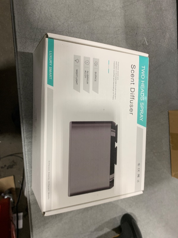 Photo 1 of MQLMF Diffuser Waterless,Rechargeable,Dual-Scent Switchable Mist Outlets,800 Sq Ft,Hotel Collection Diffuser,Waterless Essential Oil Diffuser,Hotel Scent Diffuser - Silver