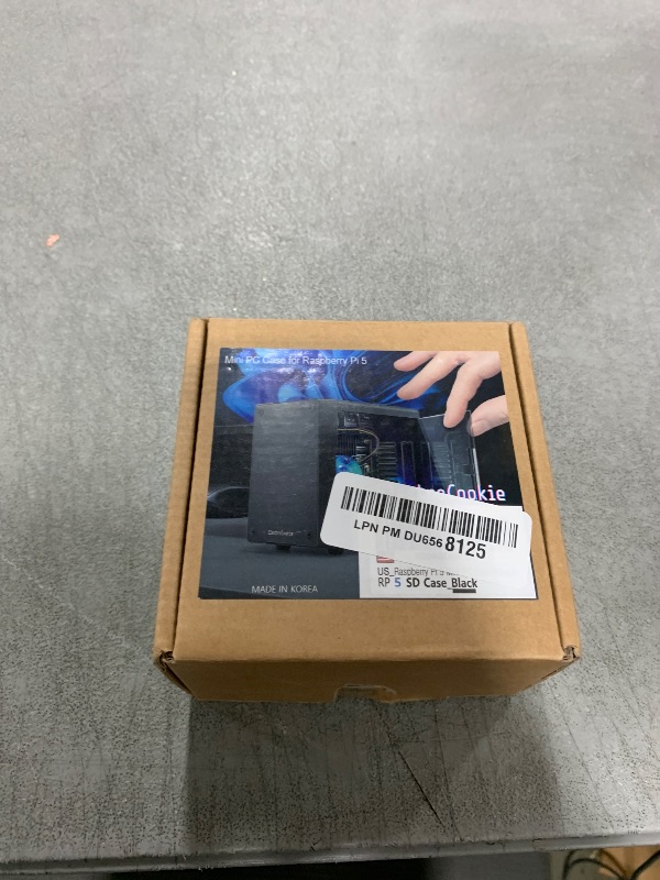 Photo 1 of ElectroCookie Mini PC Case for Raspberry Pi 5 with Active RGB Lighting Cooler (Matte Black)
