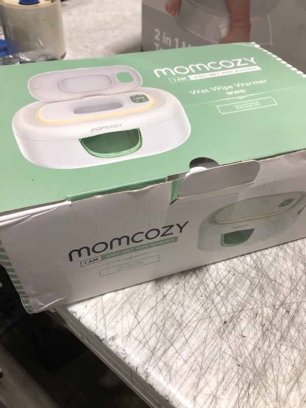 Photo 1 of Momcozy Baby Wipe Warmer, Innovative Spring Design, Large Capacity Wipes Dispenser, Fast and Even Heating, 4 Modes of Temperature Heating Control, Diaper Wipe Warmer with Night Light
