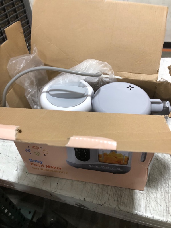 Photo 1 of BEAR 2024 Baby Food Maker | One Step Baby Food Processor Steamer Puree Blender | Auto Cooking & Grinding | Baby Food Puree Maker with Self Cleans | Touch Screen Control, White