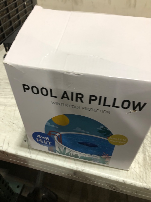 Photo 1 of OSMOFUZE Pool Pillows for Above Ground Pool, Ultra Thick Cold-Resistant Pool Air Pillow for Winterizing 0.4mm PVC Material Pool Cover Air Pillow, 4 x 8 Ft